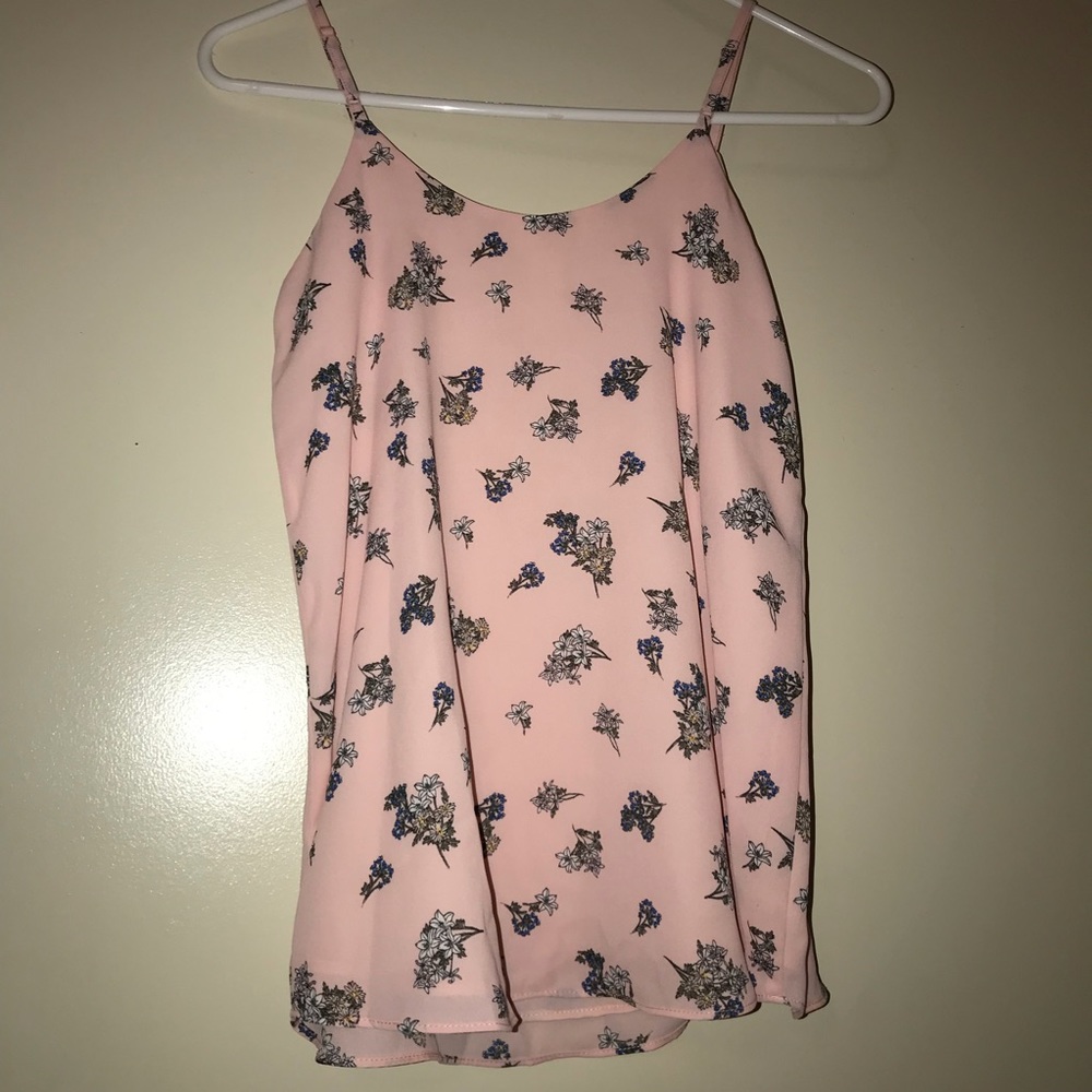 FLORAL PINK TANK TOP